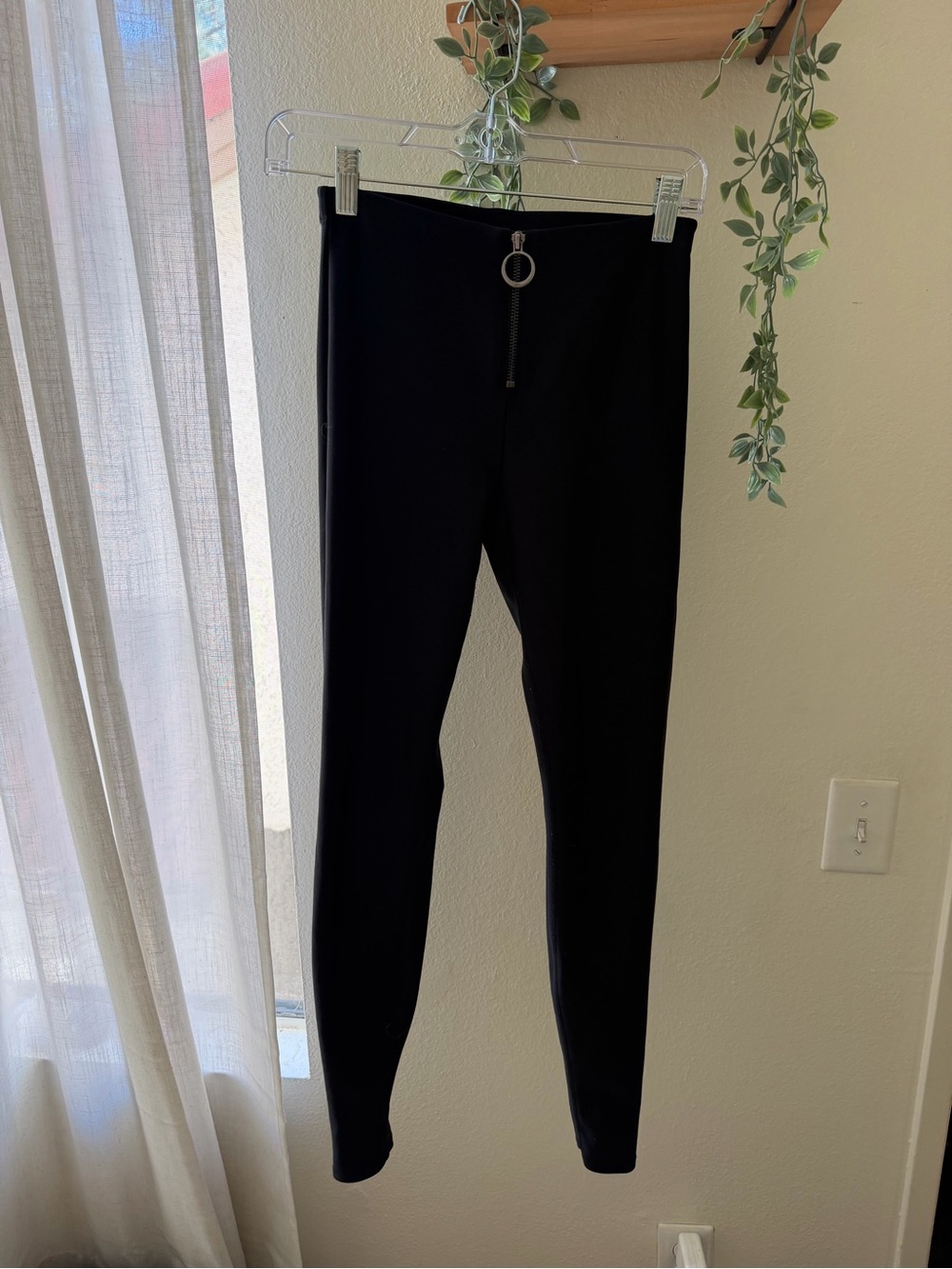 ALO zipper high rise Leggings